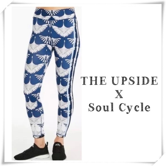 The Upside x Soul Cycle Take Flight Leggings 4 Legging Blue Bird - Picture 1 of 13